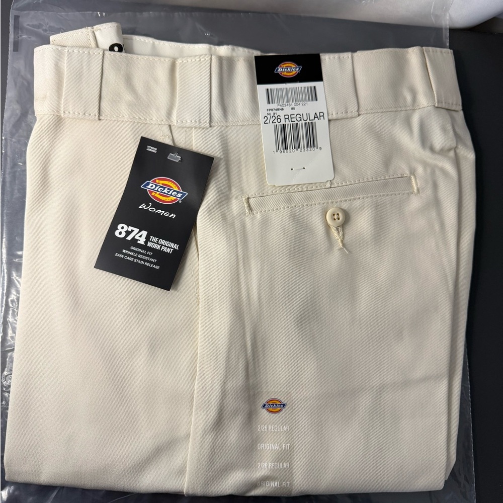 NWT Dickies Women’s Cream Pants